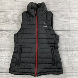 Ororo Puffer Vest Women Size Small Multi Pocketed Vest w/ Inner Pocket - Black